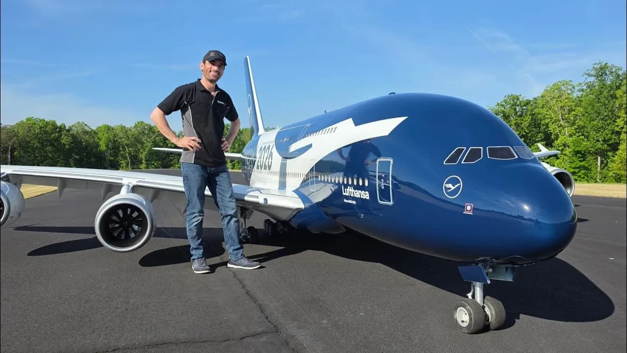 World's Largest RC Airbus A380 Model Unveiled at 8.83 Metres Long 1