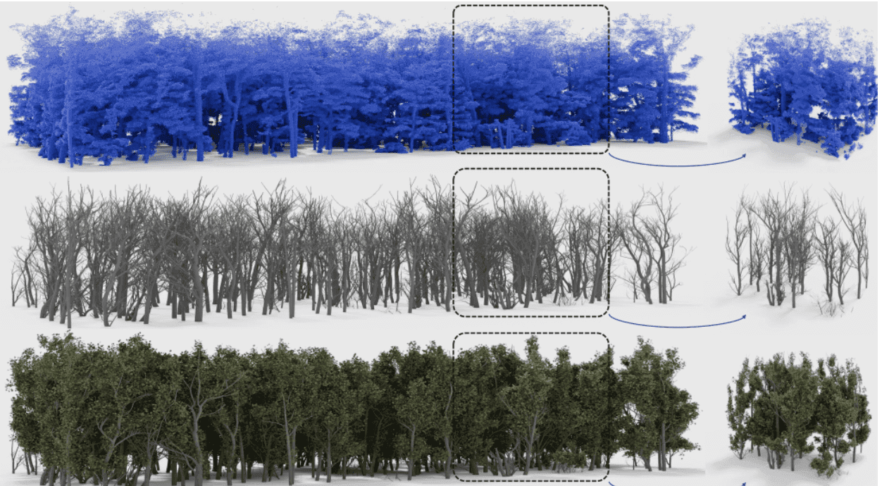 AI 結合光達技術革新林業:森林數位孿生與 3D 點雲如何改變未來森林管理 1