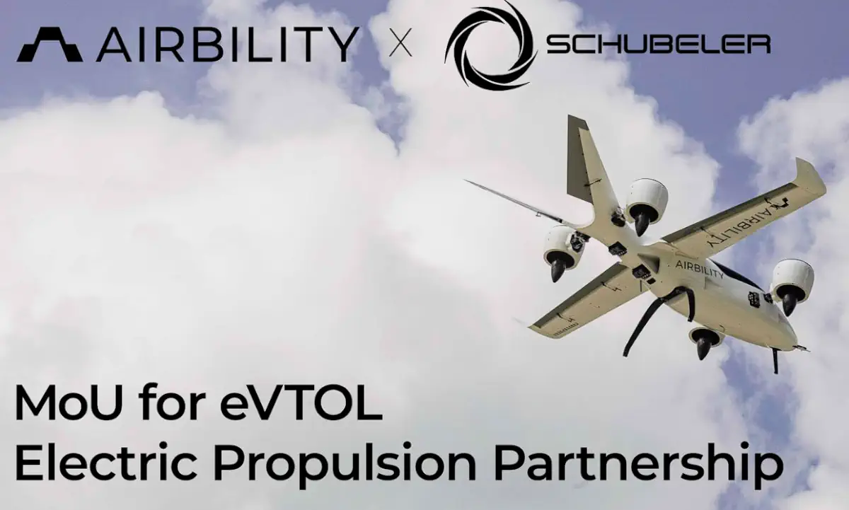 Airbility 與德國 Schübeler 簽署策略備忘錄,攜手開發 eVTOL 平台 EDF 推進技術 1