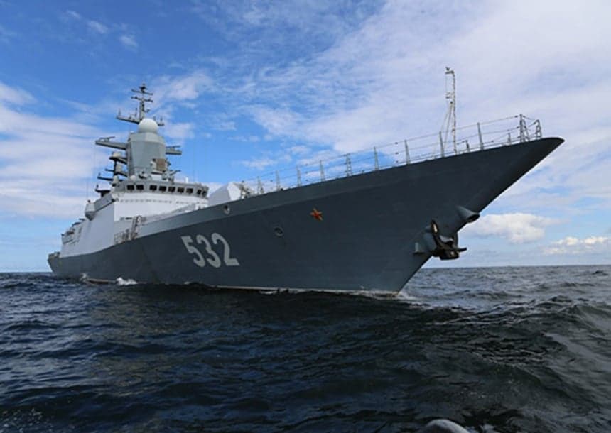 烏克蘭無人機深入俄境 襲擊聖彼得堡附近俄海軍「勇敢號」護衛艦 1