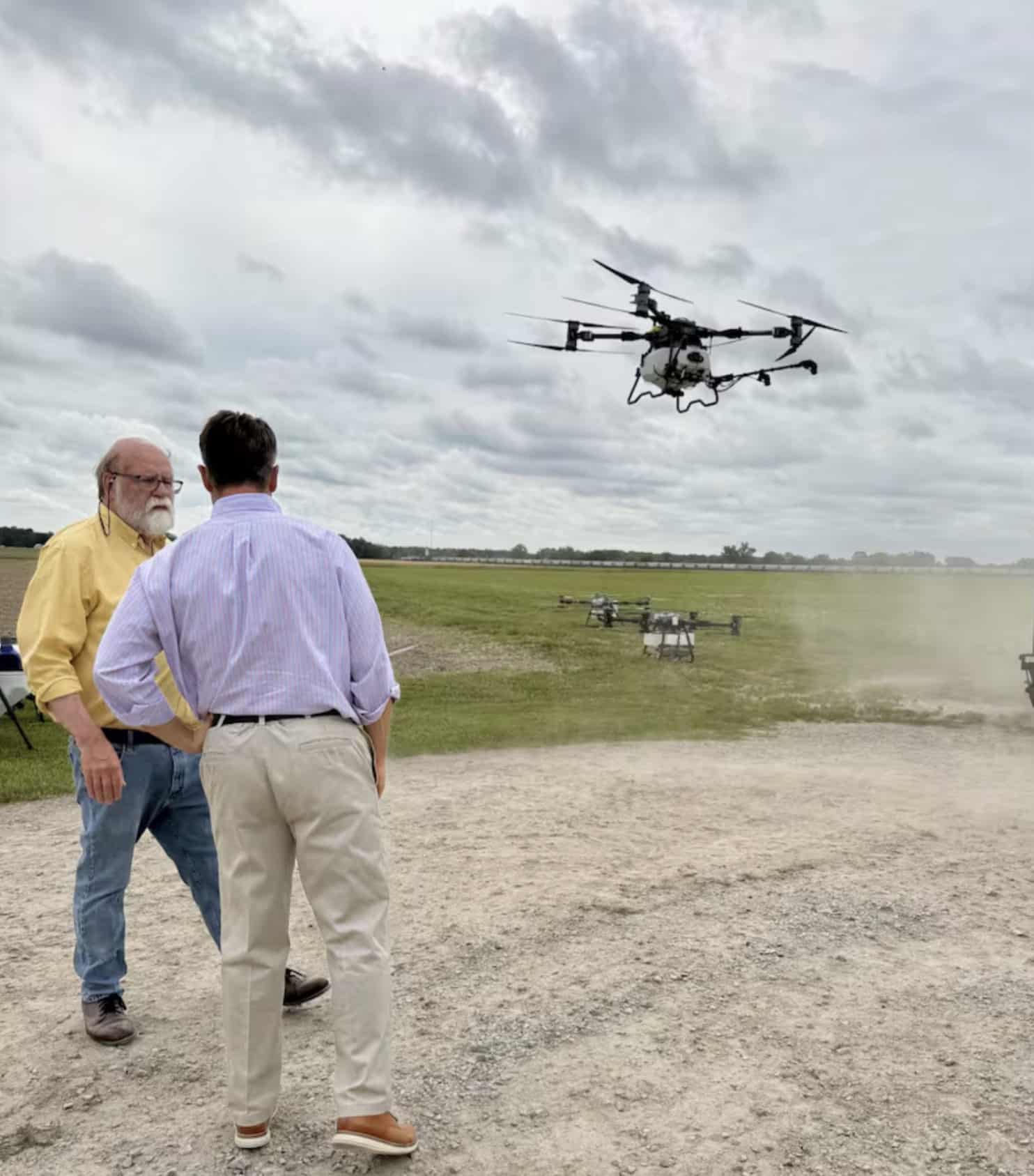 Senator Young Attends Indiana Spray Drone Demo Day — But the Flight Line Is Still Dominated by Chinese Brands