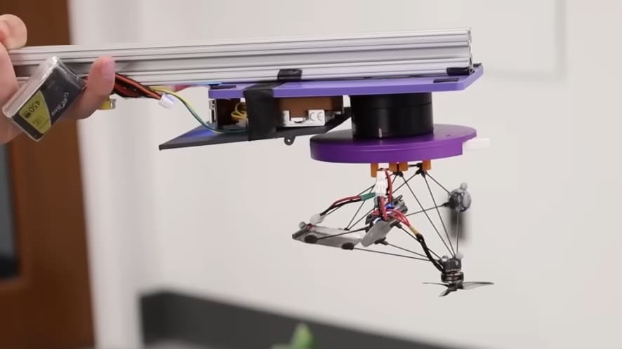 Spider-Shaped Drone Becomes Nearly 'Invisible' at High Spin Speeds — Researchers Demonstrate Stunning Visual Effect