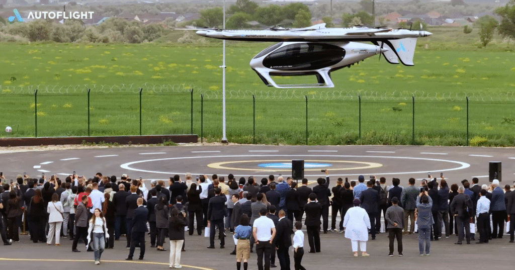 AutoFlight 在哈薩克完成首次 eVTOL 飛行展示,締造中亞城市空中交通里程碑 1