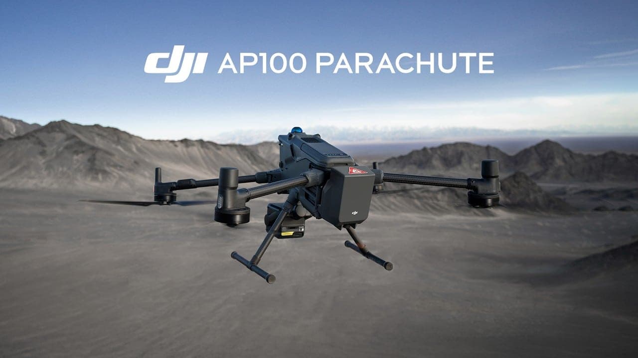 DJI AP100 降落傘正式發布:為歐洲 Matrice 400 操作員解鎖人口密集區飛行資格