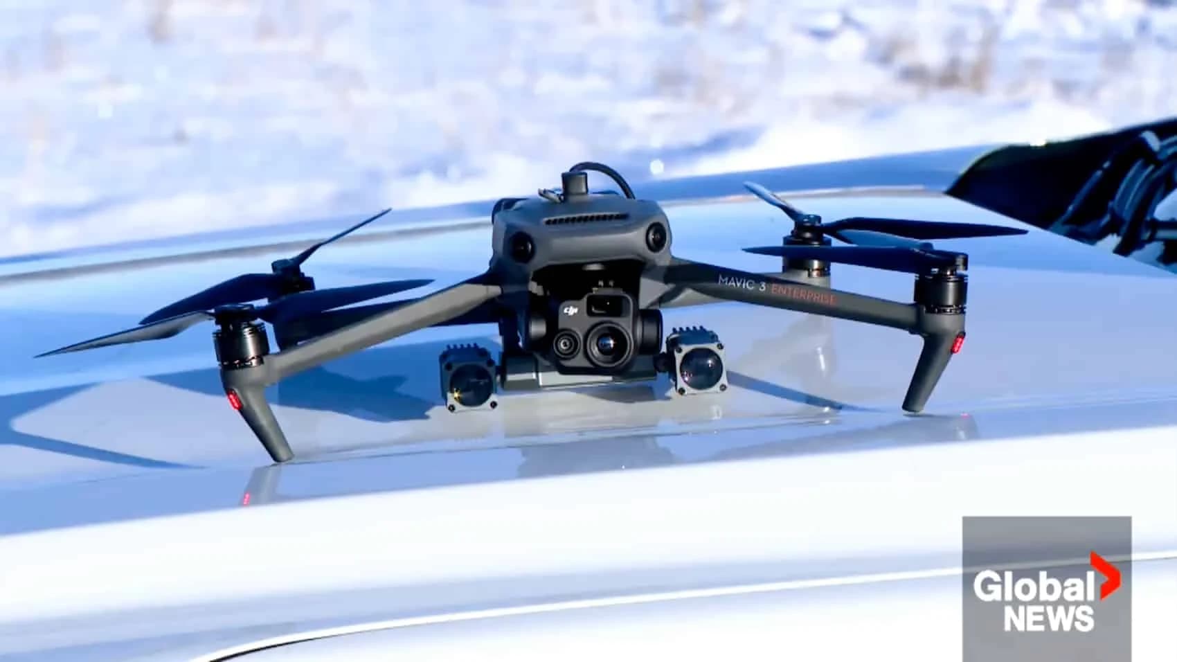 DJI Mavic 3 Enterprise 在零下20度成功救出受困垃圾箱的男子 1