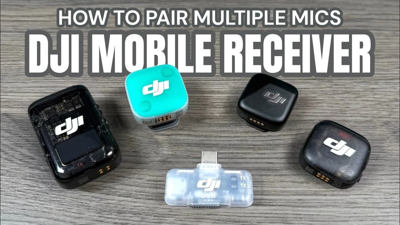 DJI Mic Mini 2、Mic 2、Mic 3 如何配對行動接收器?完整教學一次看 1