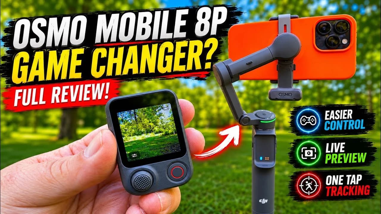 DJI Osmo Mobile 8P Review: The FrameTap Controller Changes Everything