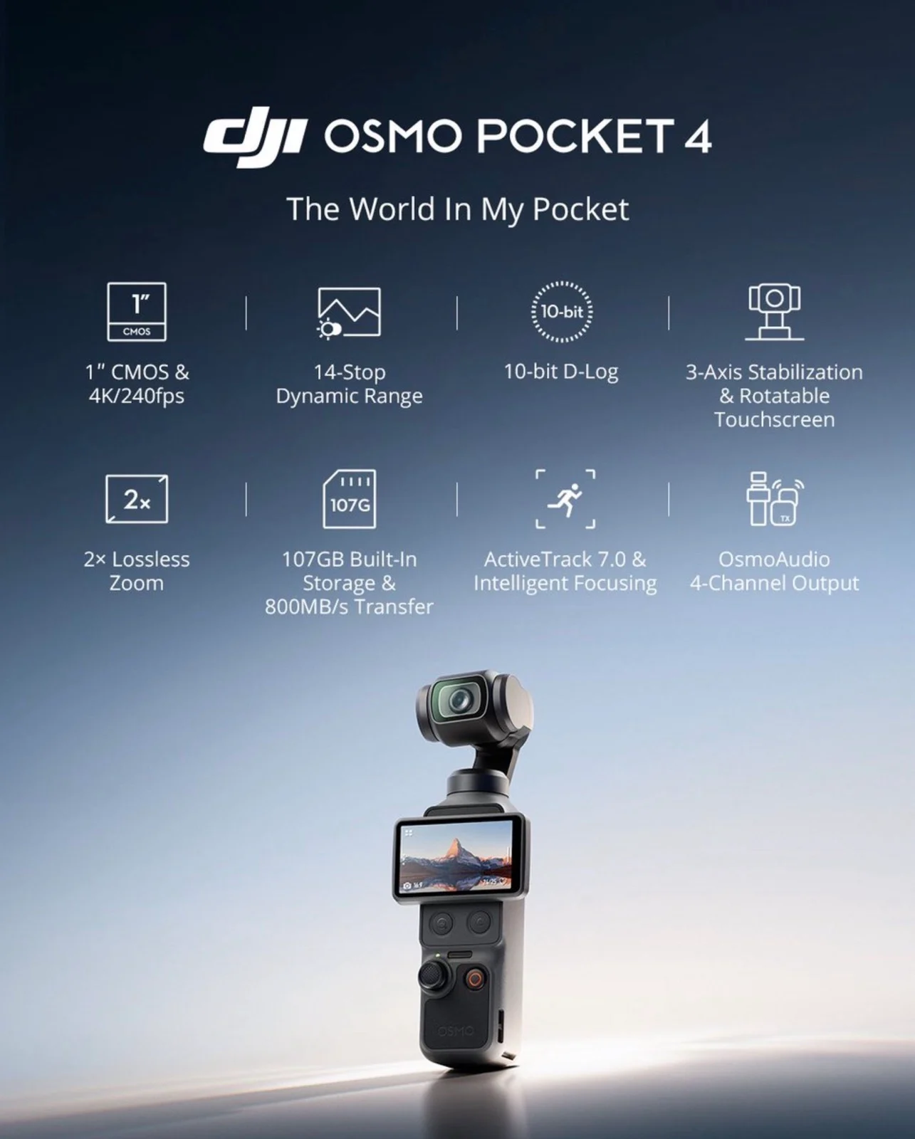 DJI Osmo Pocket 4 正式發表:4K/240fps 慢動作、107GB 內建儲存,但美國買家無緣購買 圖片 8