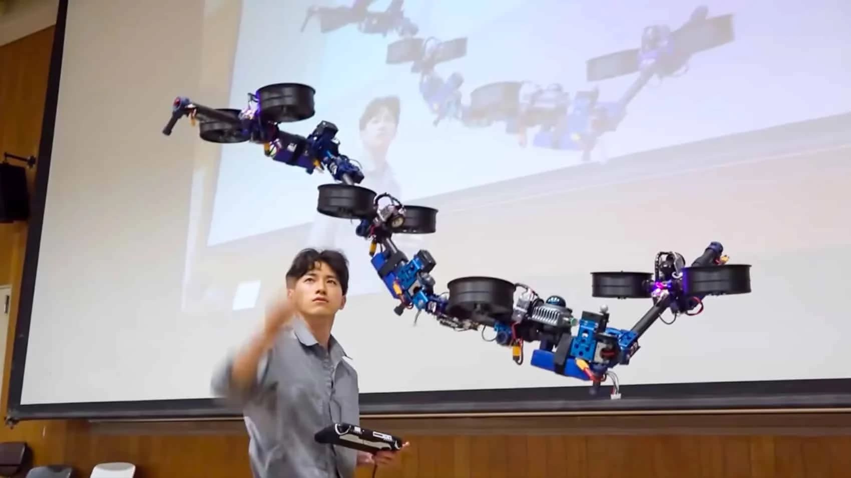 DRAGON Drone's Mid-Air Shape-Shifting Targets Fukushima Decommissioning Missions