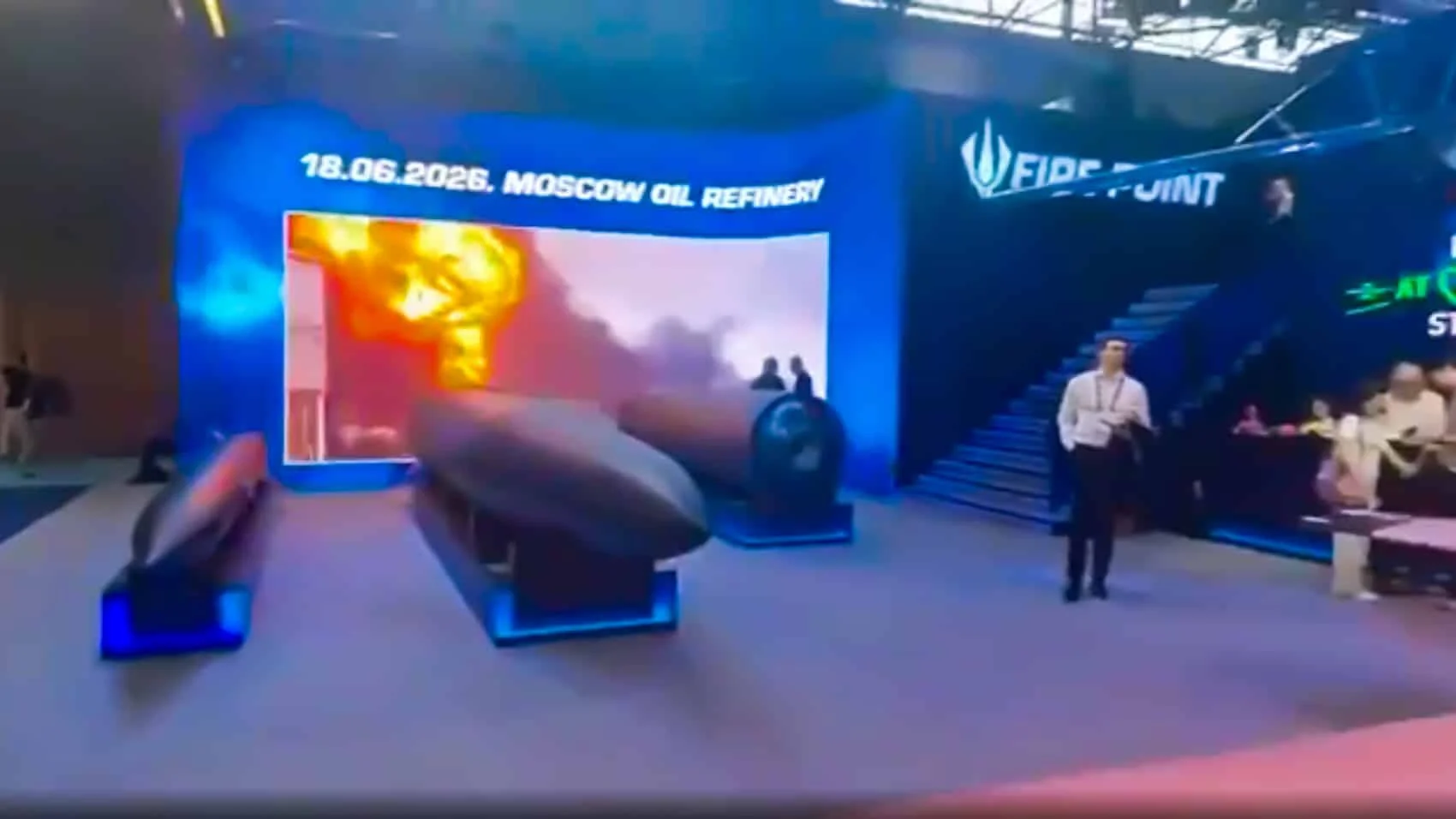 Fire Point Screens Live Moscow Refinery Strike Footage at Eurosatory 2026 — Combat Video Becomes the Ultimate Sales Pitch