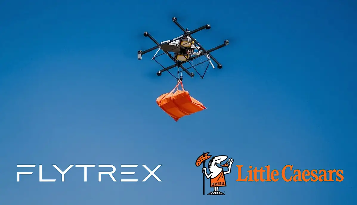 無人機送餐新里程碑:Flytrex 攜手 Little Caesars 首次實現空投兩個大披薩到府服務 1