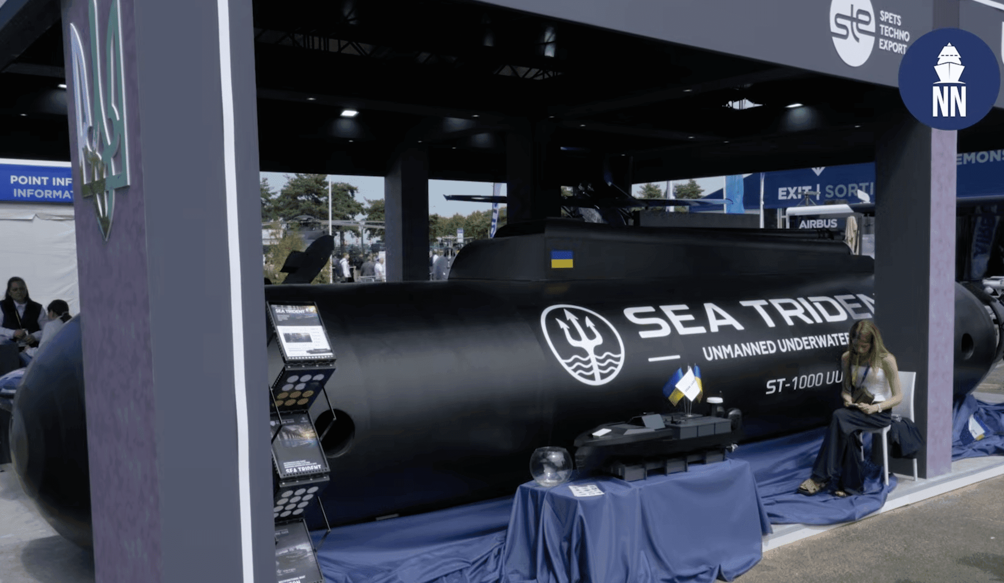 Ukraine's Global Mark Unveils Sea Trident ST-1000 Extra-Large Uncrewed Underwater Vehicle with 1,000 kg Payload Capacity