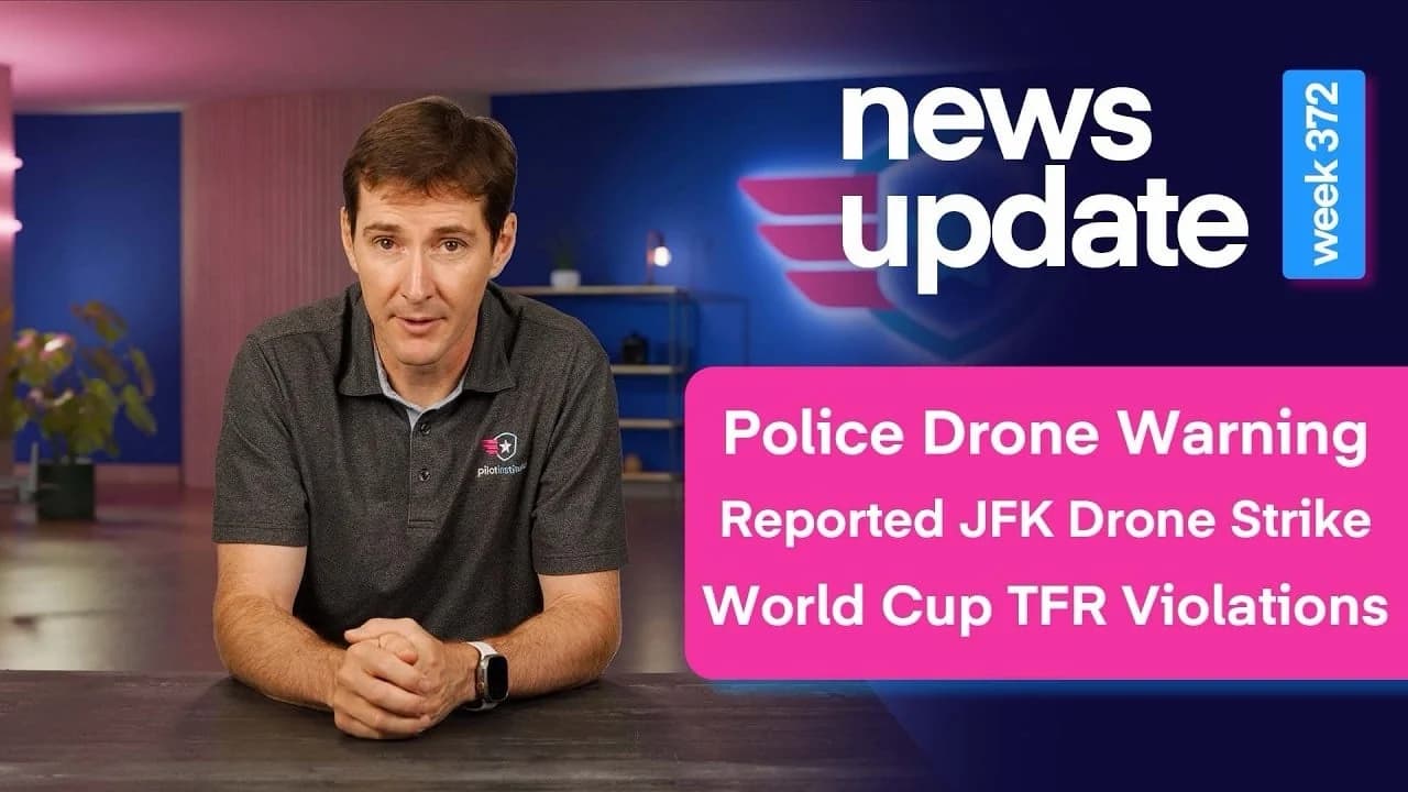 Armed Police Drones, JFK Near-Miss Reports, and Surge in World Cup TFR Violations: This Week in Drone News
