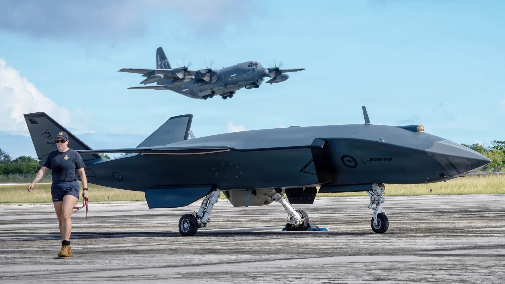 MQ-28 Ghost Bat無人機首次亮相太平洋大規模聯合作戰演習