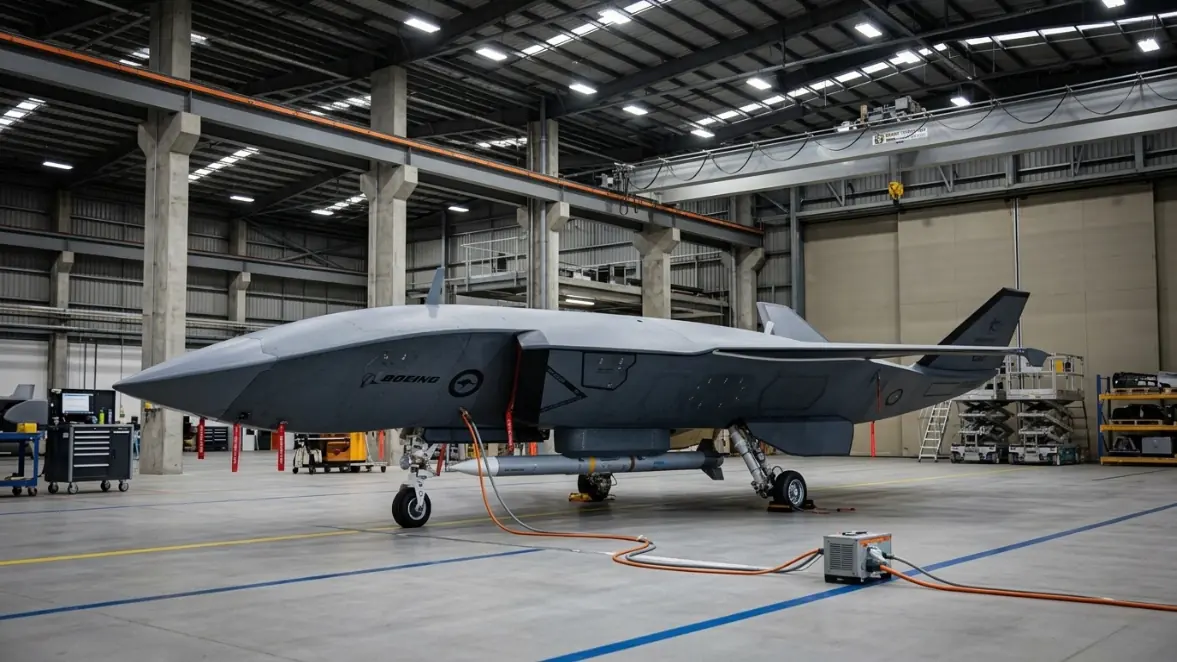 Boeing Reveals Armed MQ-28 Ghost Bat with AMRAAM Missiles, Marking Major Leap in Autonomous Air Combat 1