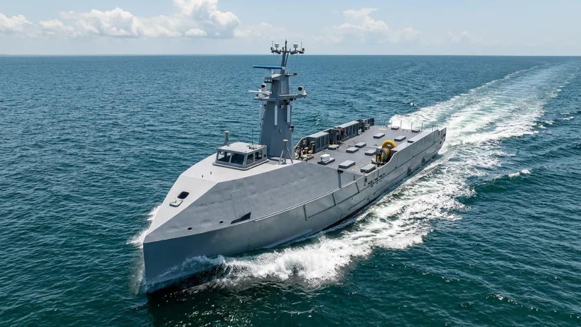 美國海軍「掠奪者」MR-001 無人艦艇準備展開海上試驗 1