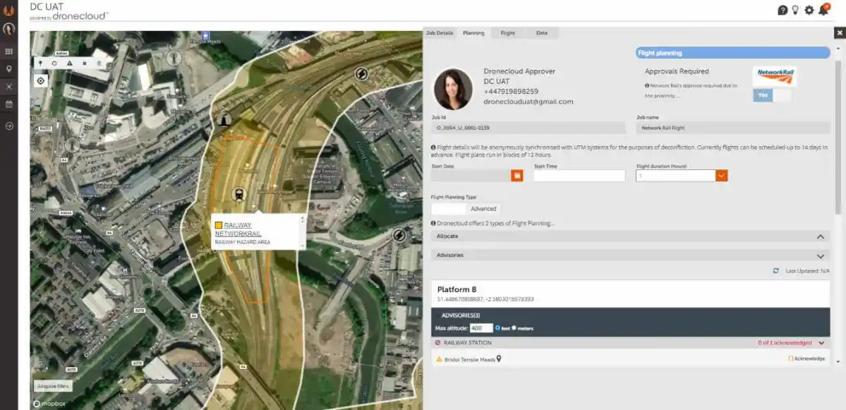 英國NATS、DroneCloud與Network Rail完成關鍵基礎設施無人機作業試驗 1