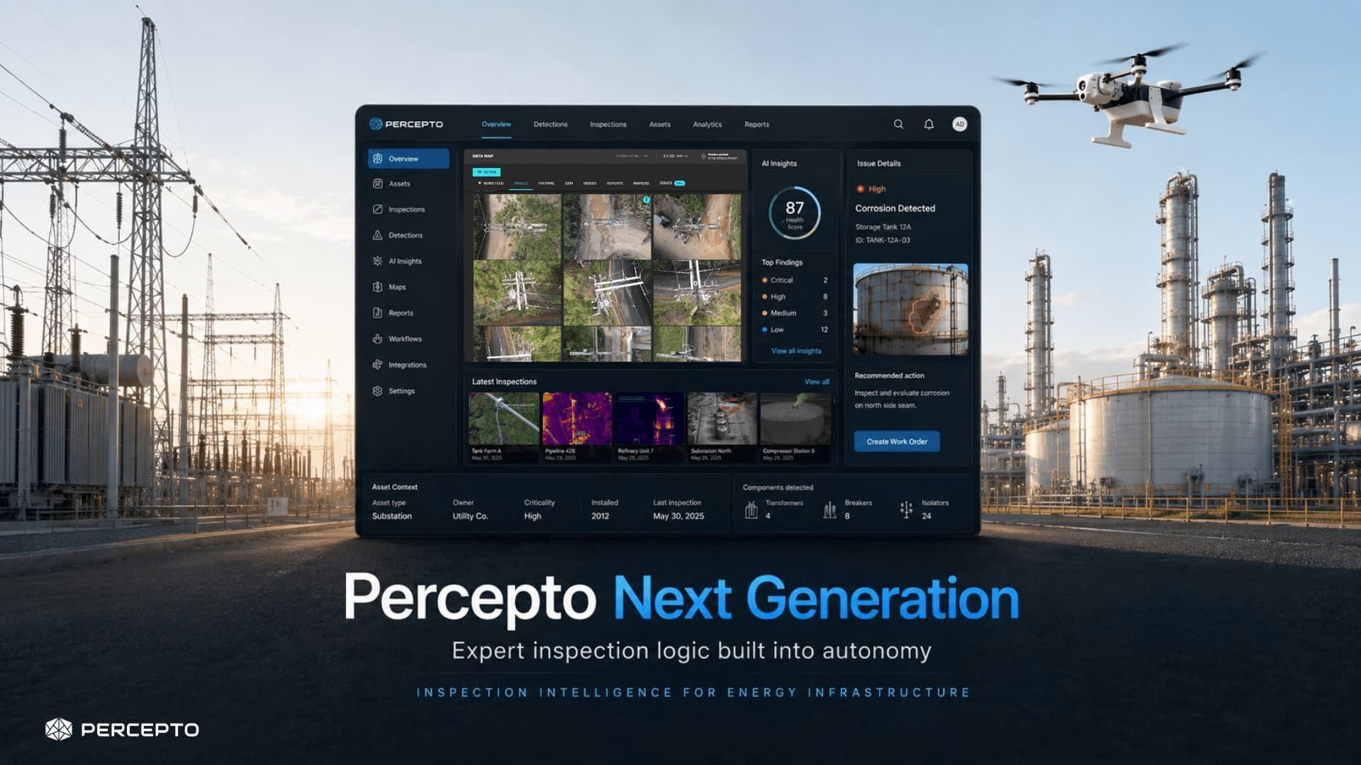 Percepto Launches Next-Generation Intelligent Platform for Energy Infrastructure Inspection
