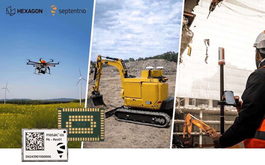 Septentrio 擴展 GNSS 模組產品線,推出全新 mosaic-G5 P6