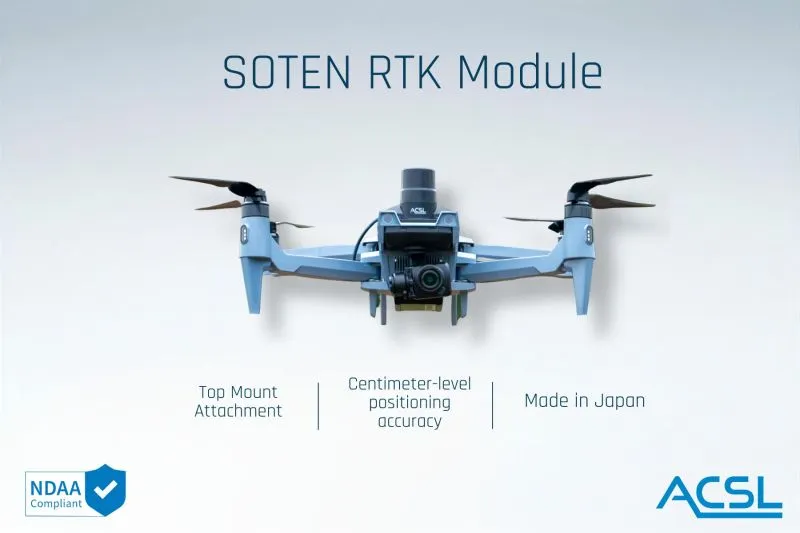 Sony SOTEN 無人機推出 RTK 模組,即日起開放預購