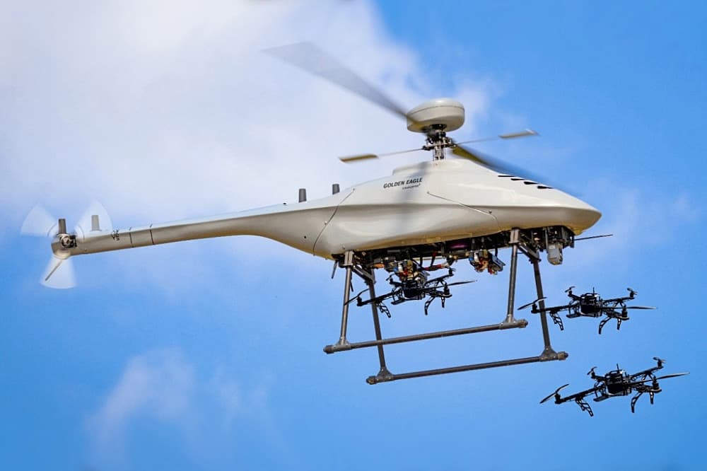 Steadicopter 發表 Golden Eagle 母艦無人機概念,可空中投放偵察無人機群 1