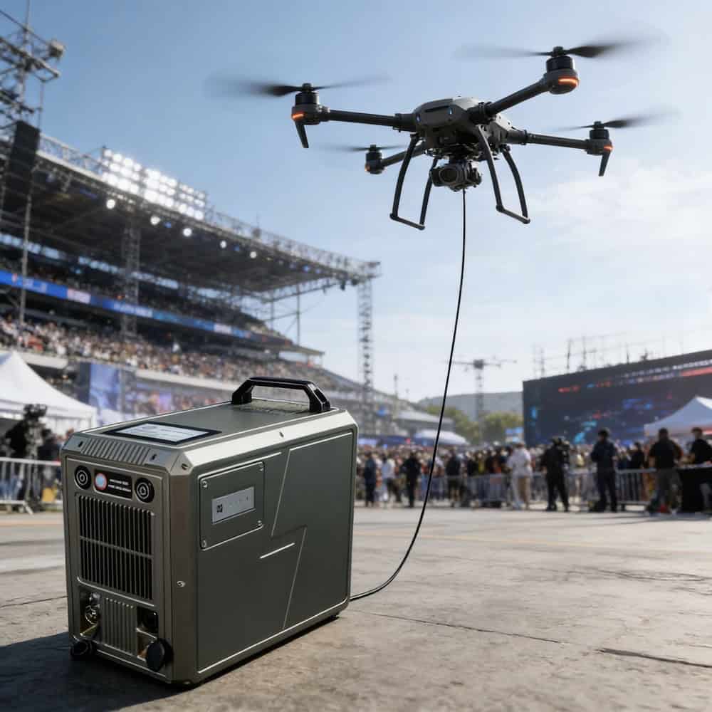 Rosefinch Technology 繫留式無人機供電站:實現長達24小時不間斷空中作業 1