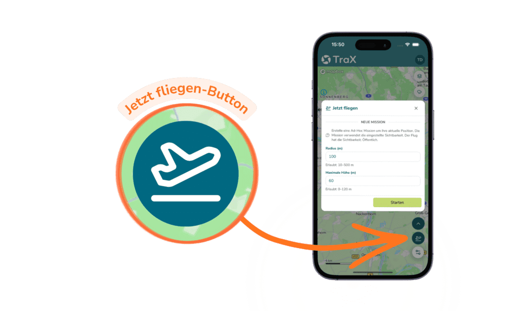 TraX 'Fly Now' Button: Boosting Drone Pilot Visibility in Shared Airspace 1