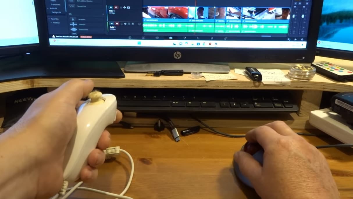 Wii Nunchuk 變身人體工學剪輯鍵盤,開源轉接器讓改裝更容易 1