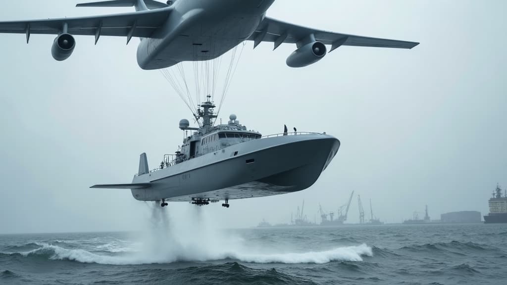 英國皇家海軍在北海試驗中測試無人艇空投技術 1