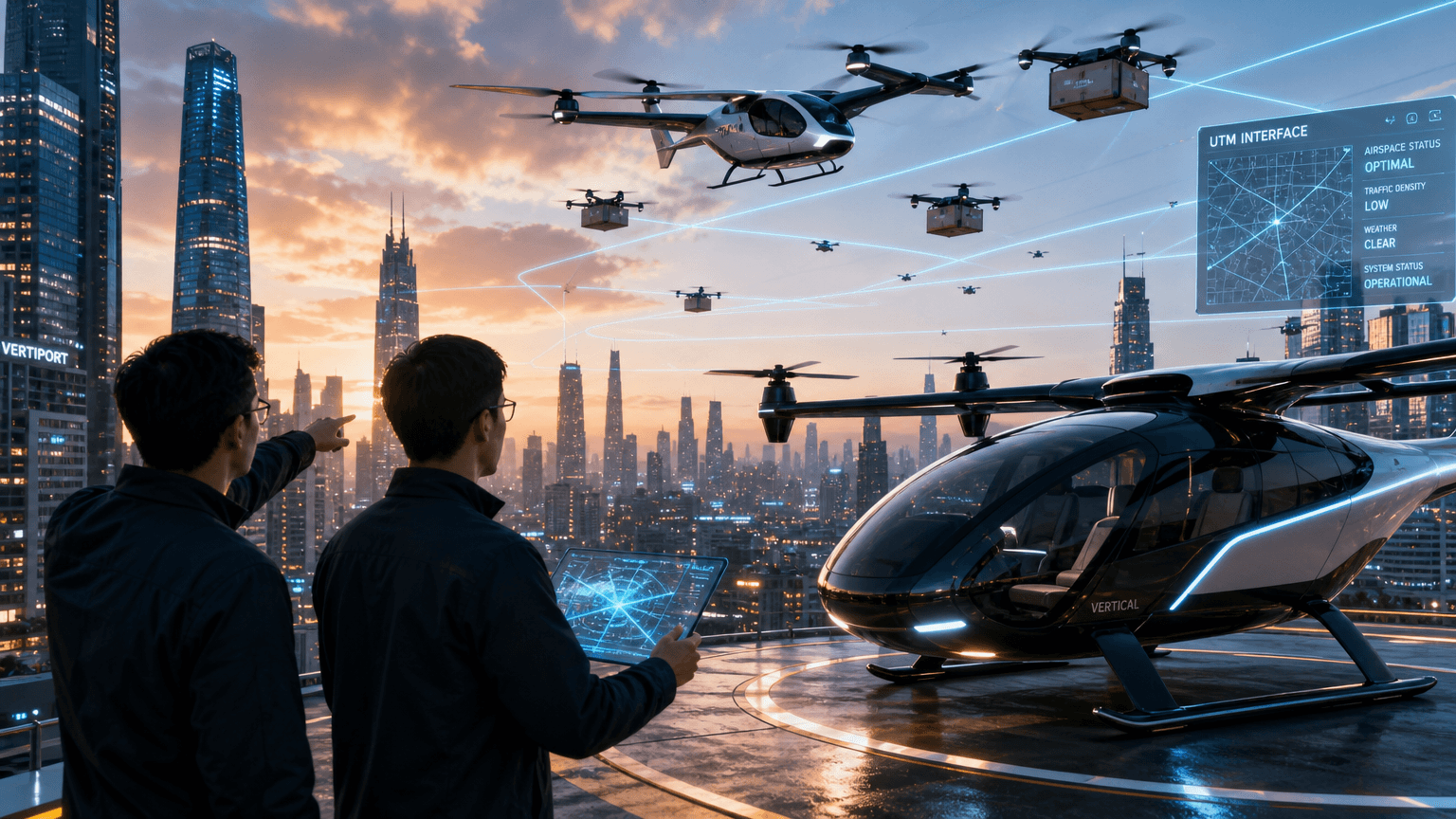 攜手 AirSpaceIntel 推進空域準備,迎接電動空中計程車與自主飛行器