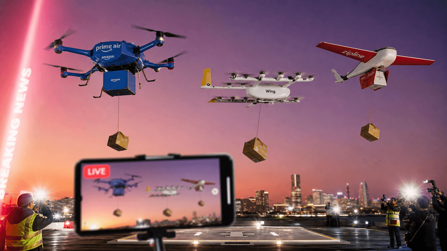 DroneXL 發布更正:Amazon、Wing 與 Zipline 確認為無人機配送三大焦點 1