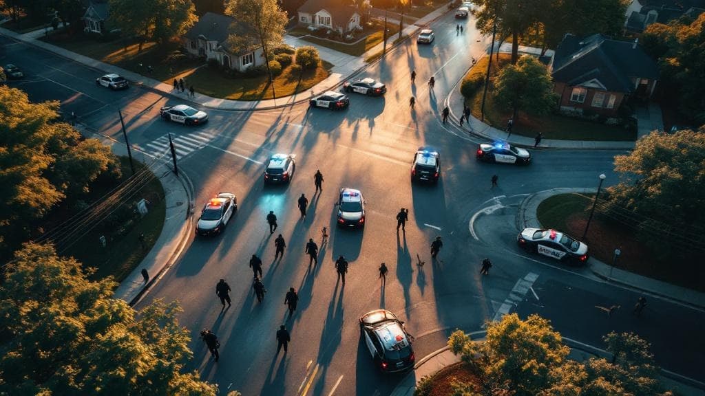 美國喬治亞州警方出動無人機協助追緝謀殺嫌犯,與SWAT及警犬聯合行動