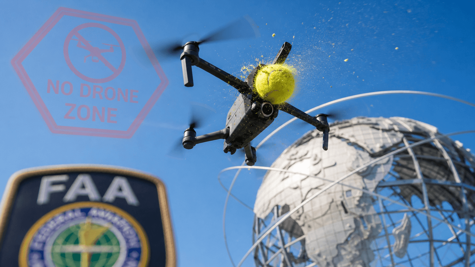 美網公開賽劃設無人機禁飛區,FAA 警告違者將開罰並沒收設備