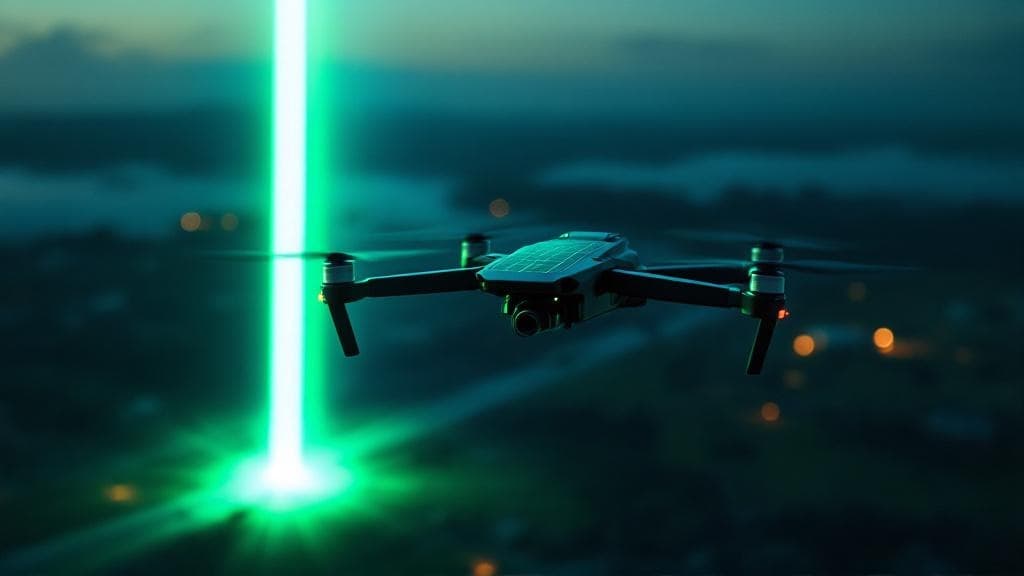 K1000ULE 無人機實現地對空雷射無線供電,持續飛行不再受電池限制 1