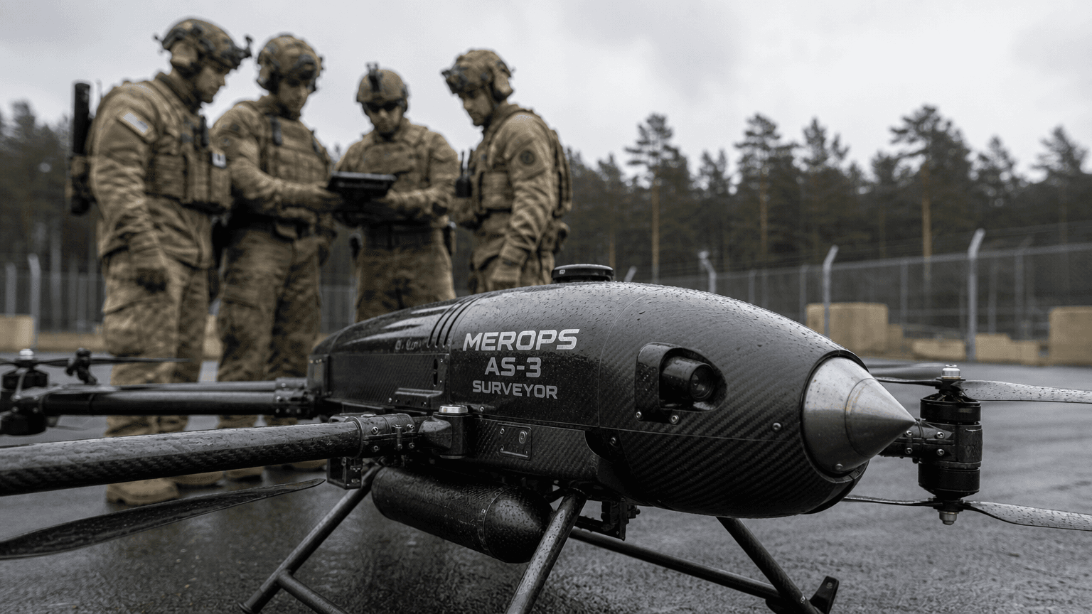 美軍赴德反無人機訓練畫面曝光,Perennial Autonomy Merops AS-3攔截機現身 1