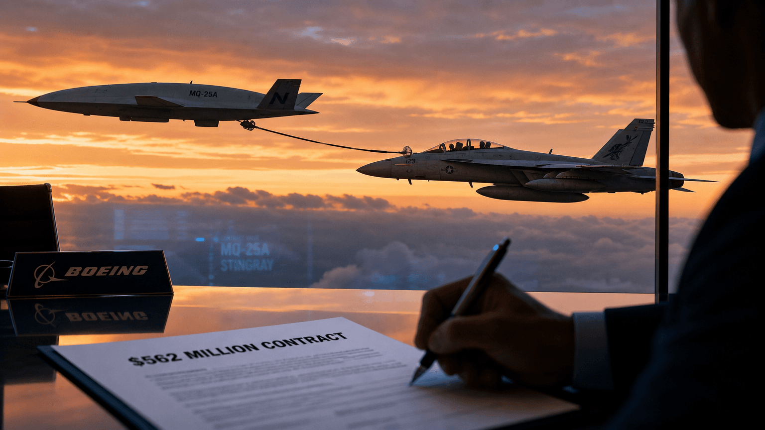 Boeing獲US Navy價值$562m的MQ-25A Stingray生產合約