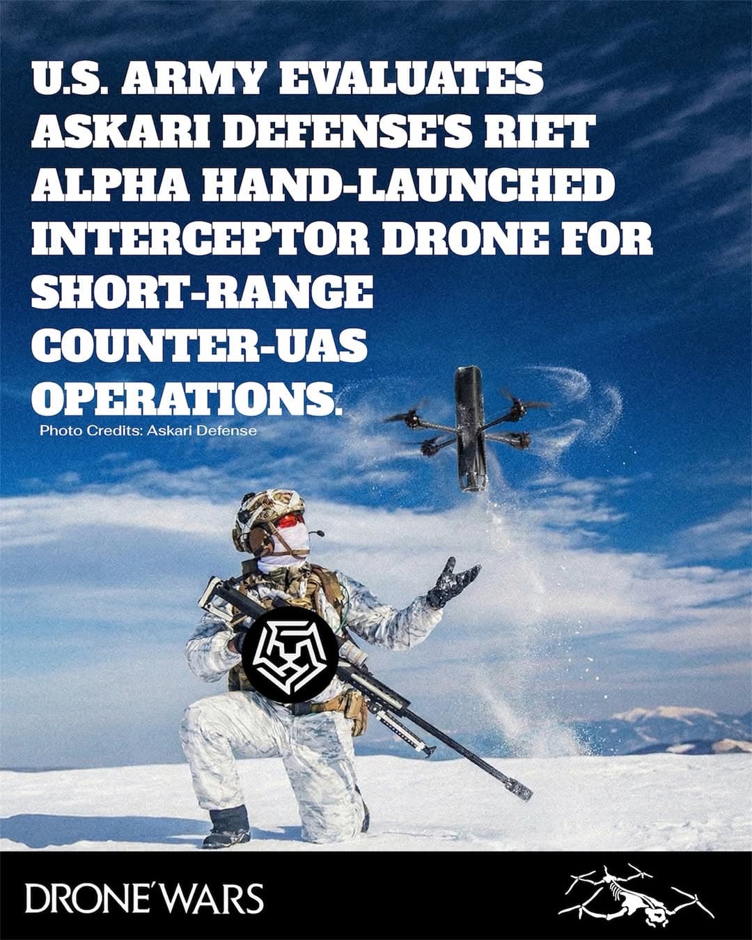 美國陸軍選定 Askari Defense 手拋式攔截無人機進行評估測試 1