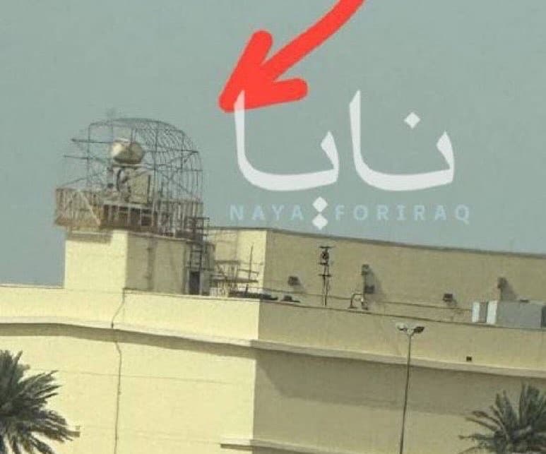 美國駐巴格達大使館雷達加裝反無人機防護籠 強化防空安全 1