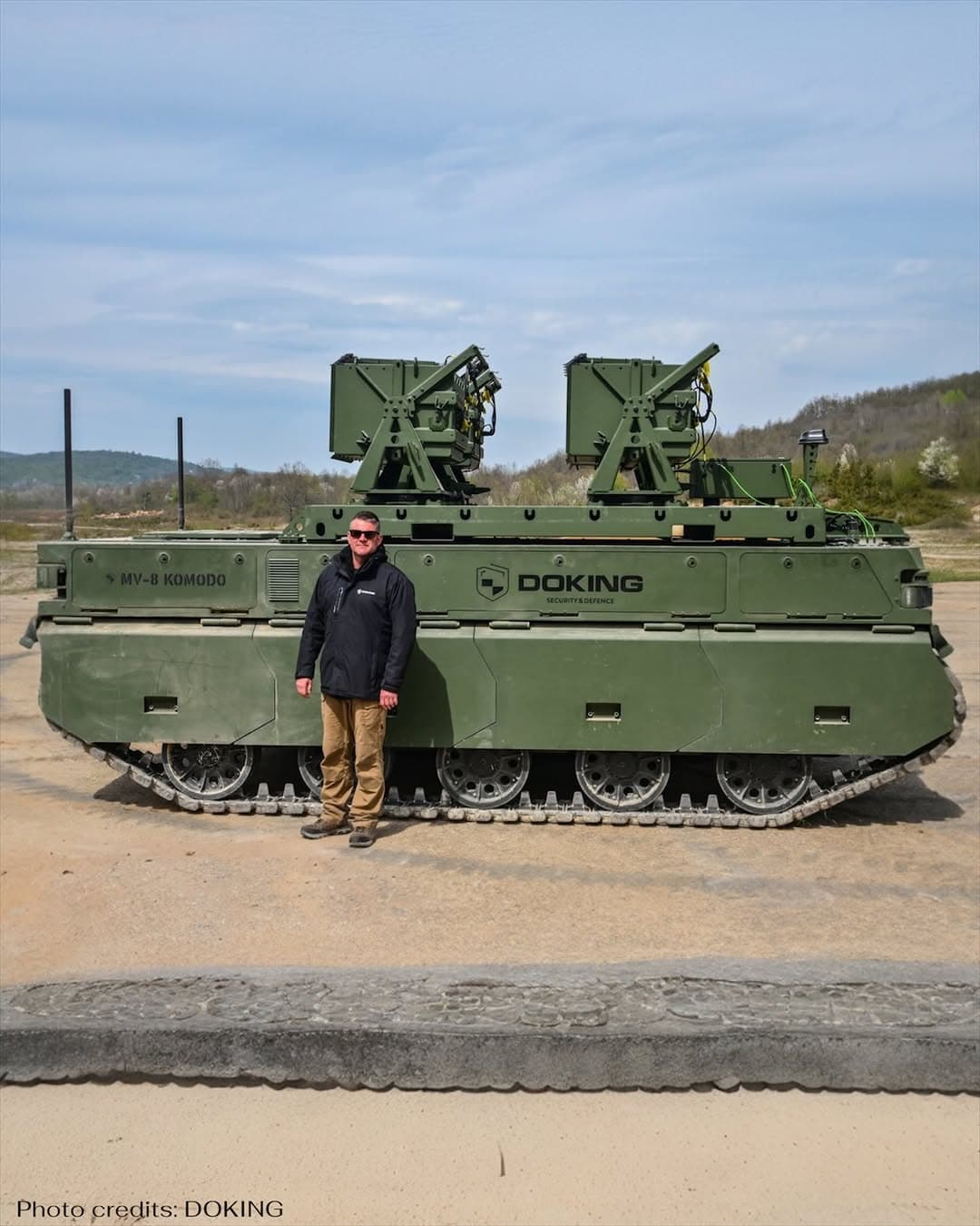 克羅埃西亞 DOK-ING 公司測試 MV-8 Komodo 無人地面車輛遠端佈雷配置 1