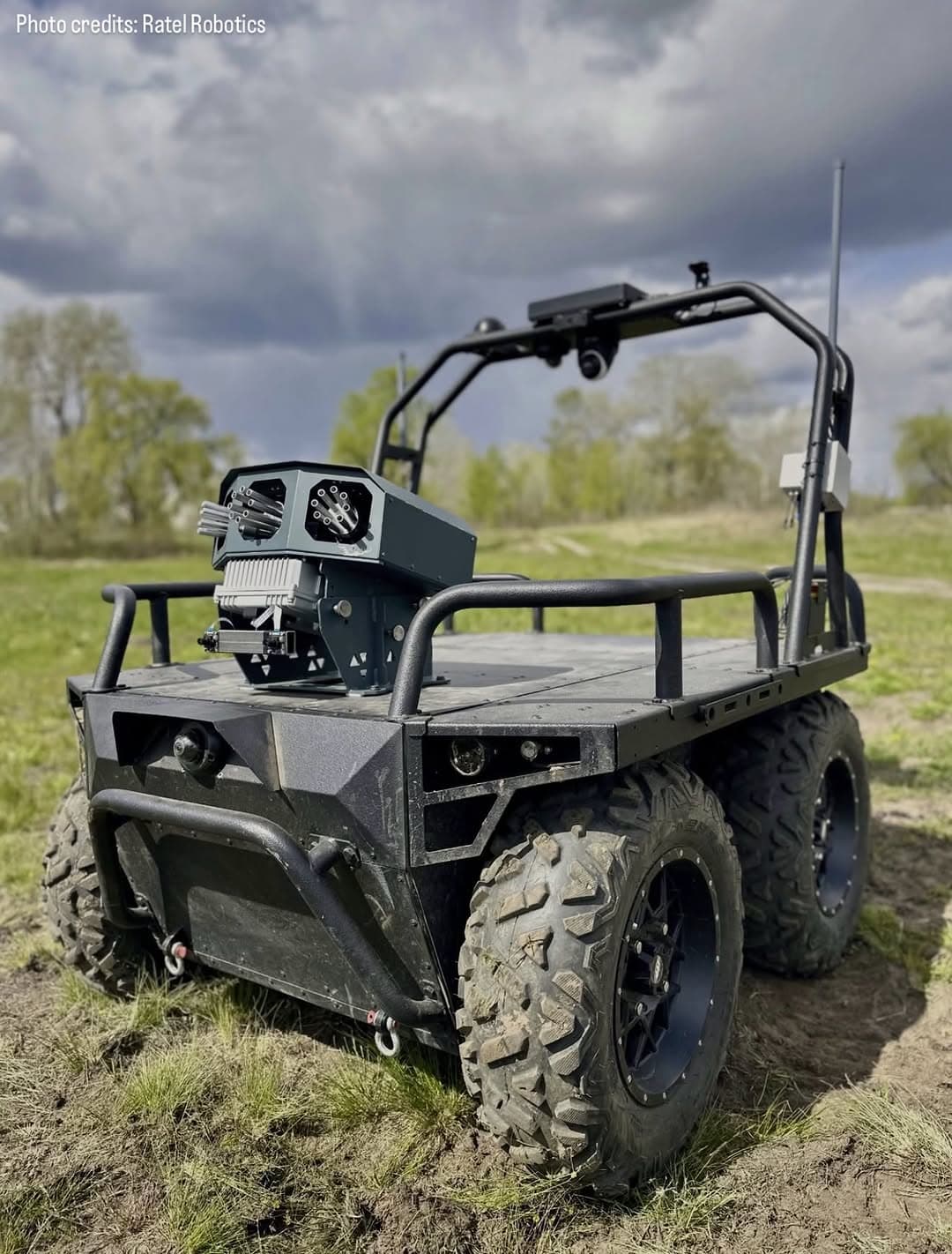 烏克蘭 Ratel Robotics 測試無人地面車輛搭載網槍模組,可自動攔截敵方無人機 1