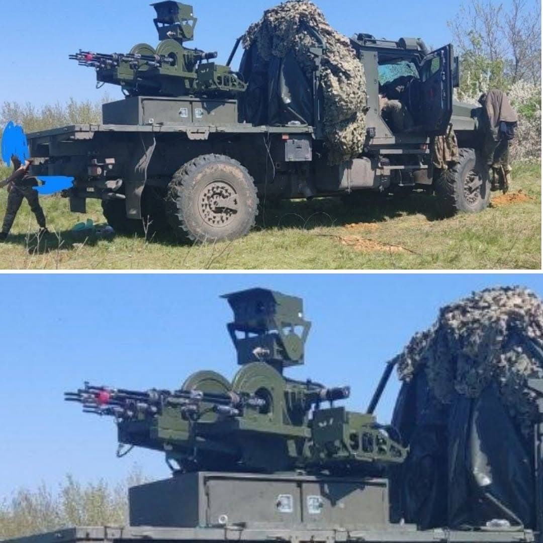 俄軍機動火力組展示KamAZ-4385裝甲卡車搭載四聯裝GShG-7.62機槍反無人機系統 1
