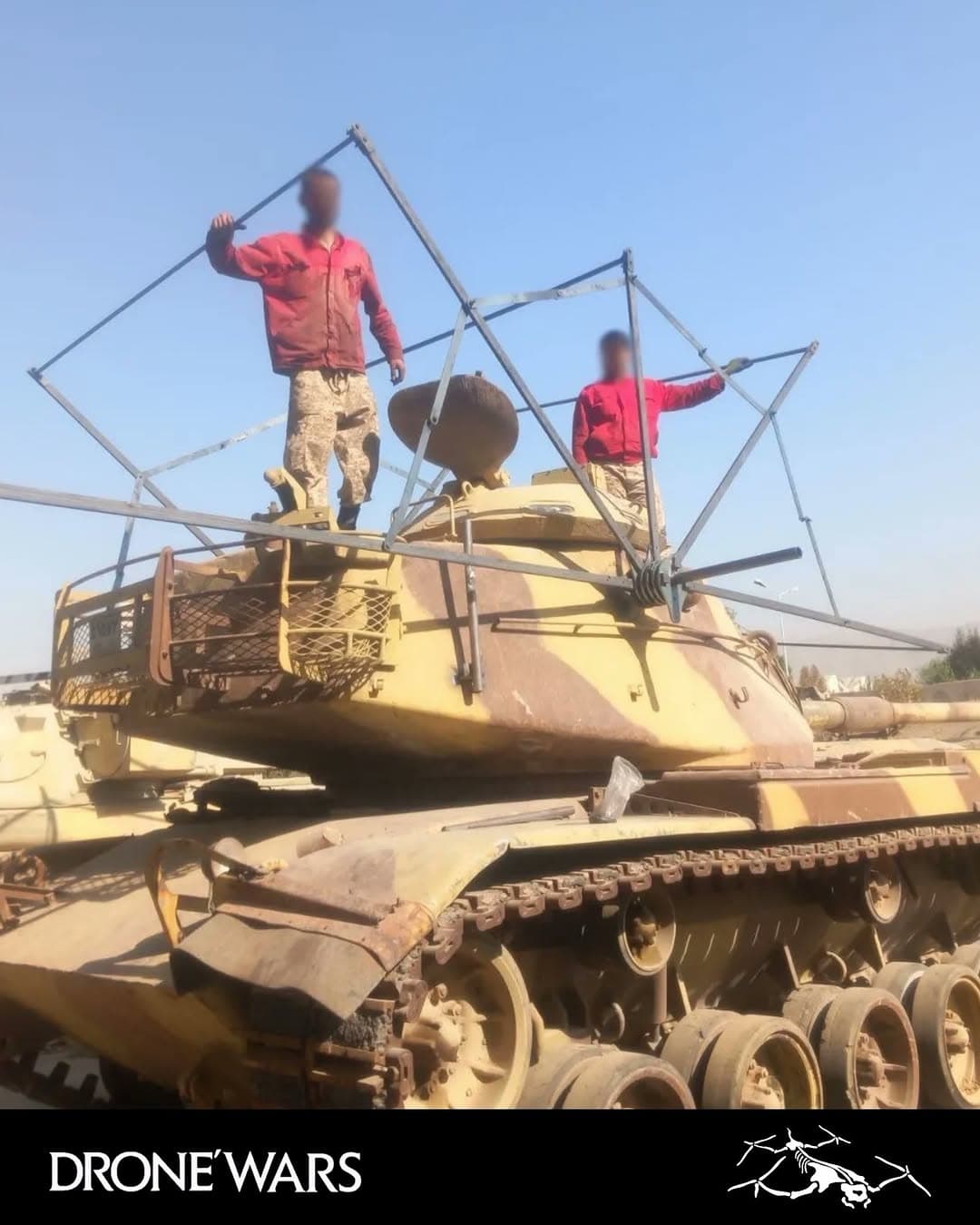 Iran Fits M60A1 Main Battle Tanks with Foldable Anti-Drone Canopies