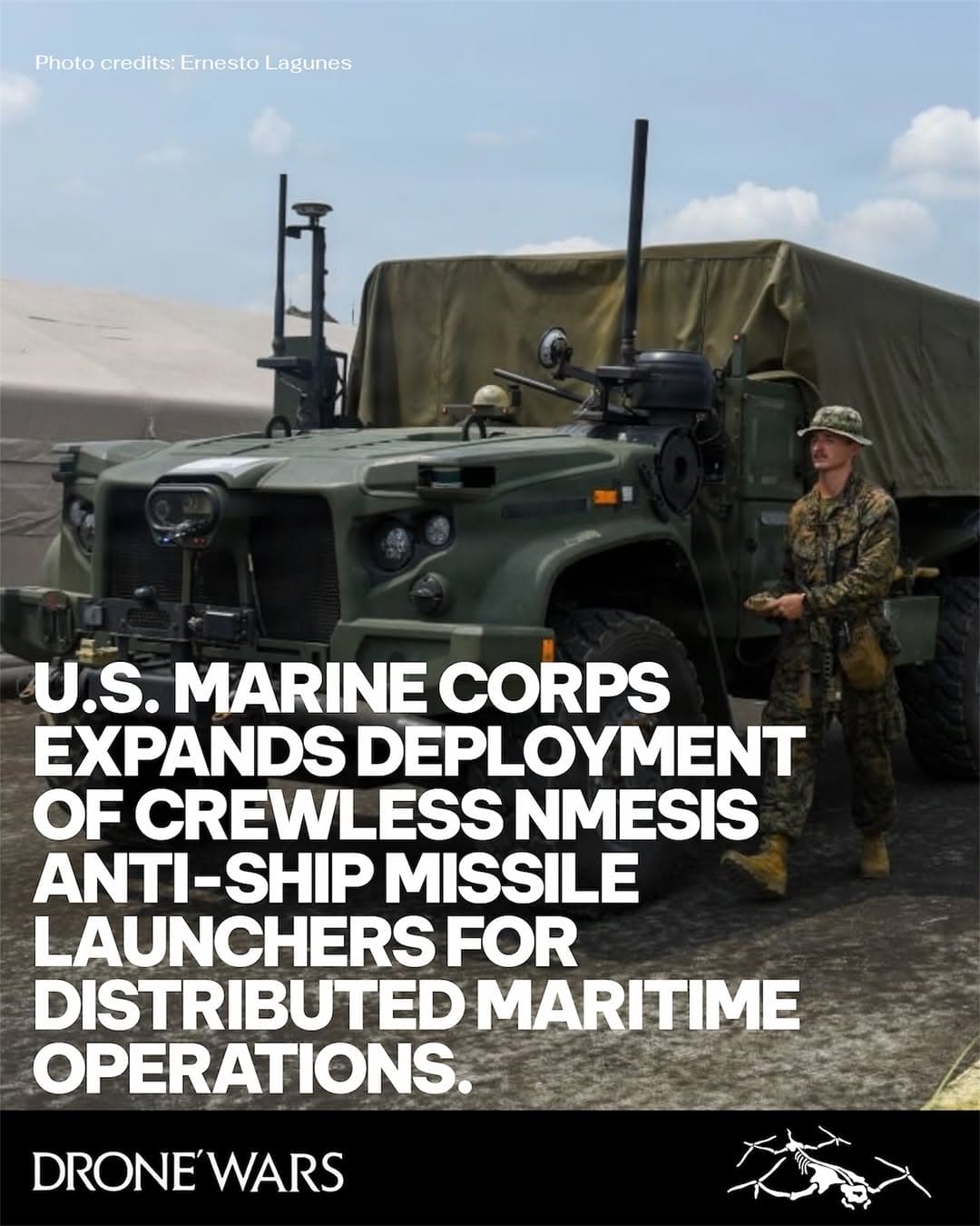 美國海軍陸戰隊擴大部署NMESIS無人反艦飛彈發射車 強化分散式海上作戰能力 1