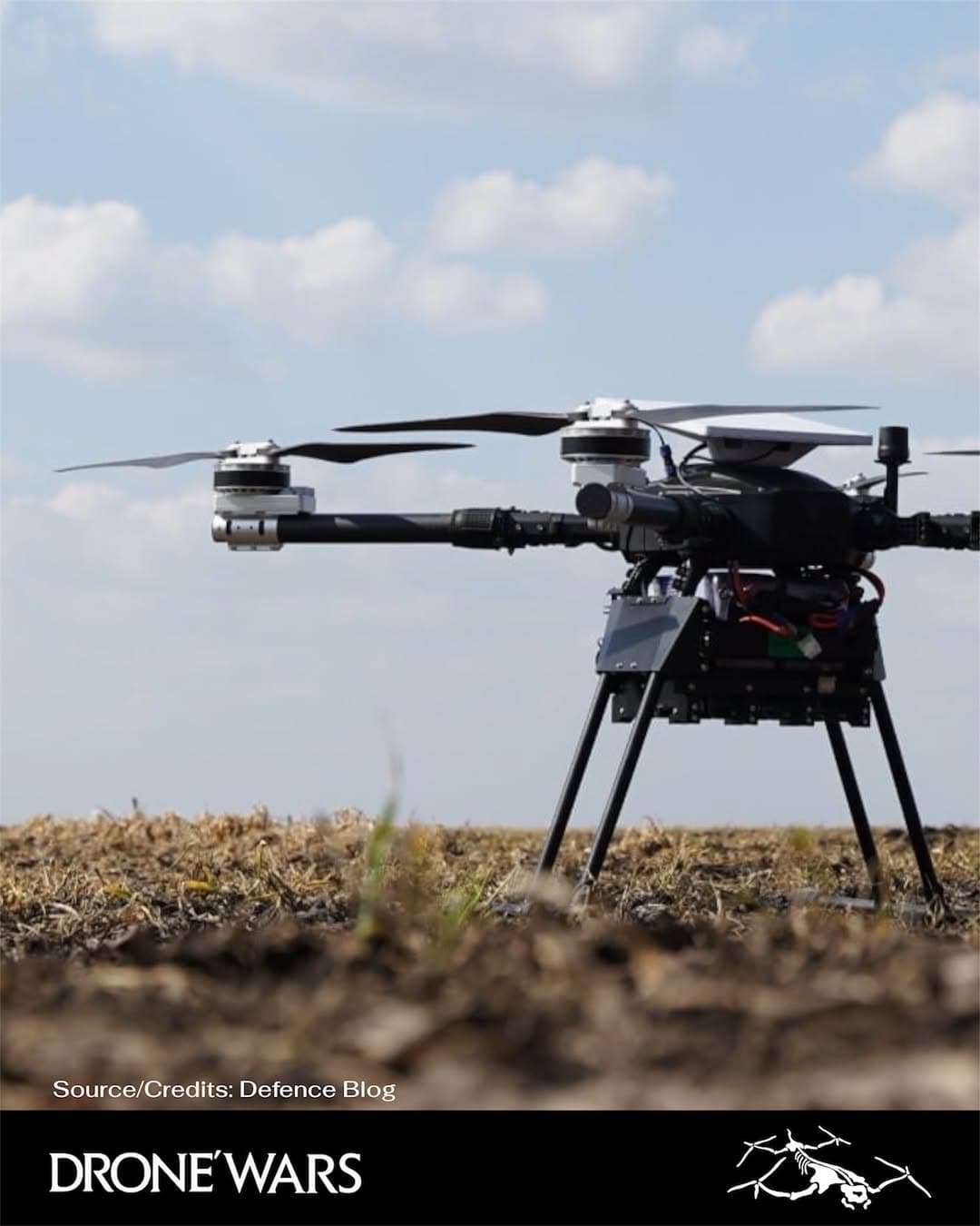 烏克蘭 Martyn Tech 發表重型四旋翼無人機「Adis」:衛星遙控打擊、布雷與後勤補給一機多用 1