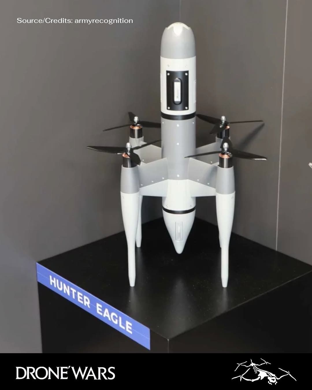 以色列 Rafael 在 ILA 柏林航展展示 Hunter Eagle 反無人機攔截器,無需爆裂彈頭即可擊落敵方無人機