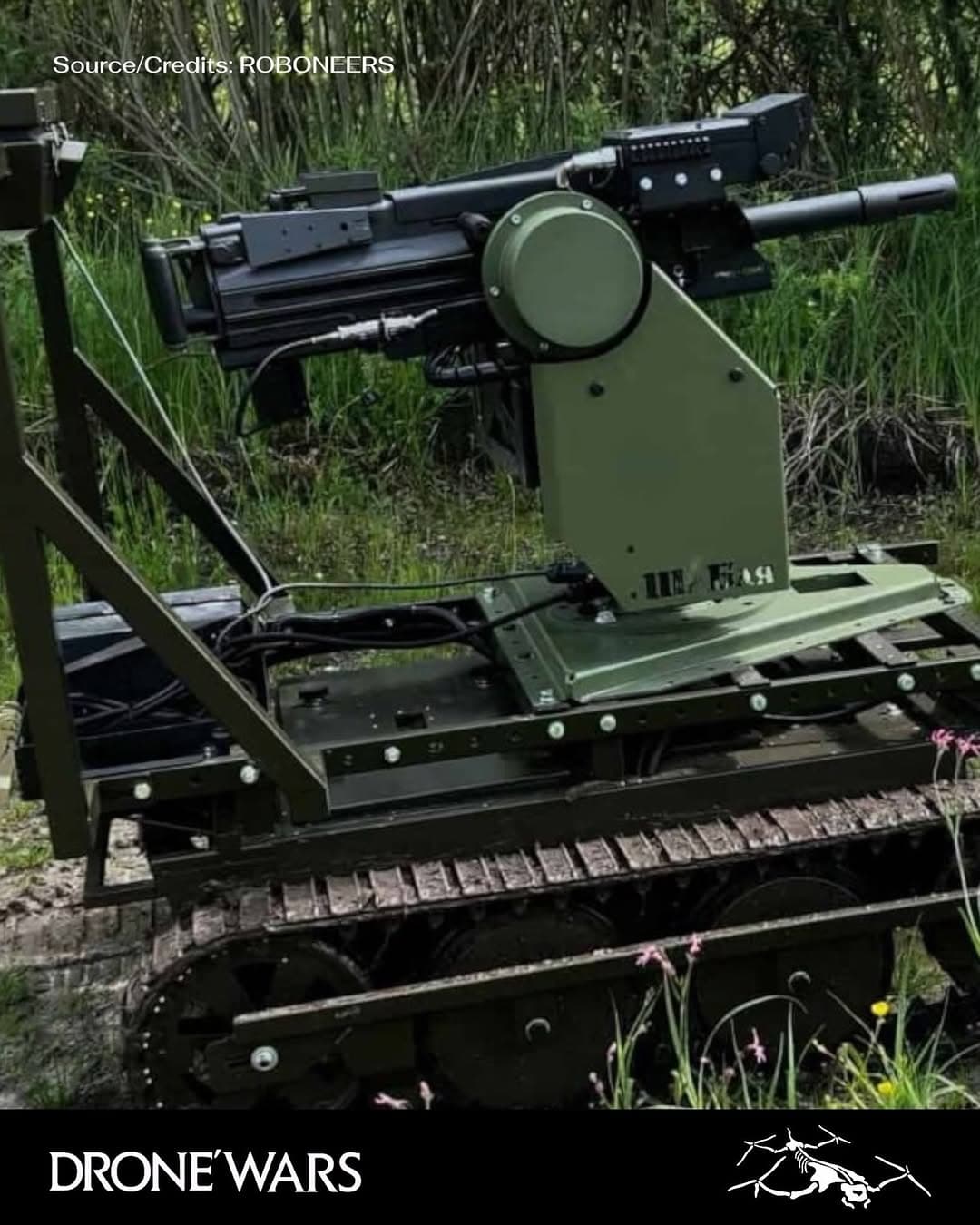 Ukraine's ROBONEERS Integrates Sablya MK-19 Remote Weapon Station onto Volya-E Unmanned Ground Vehicle