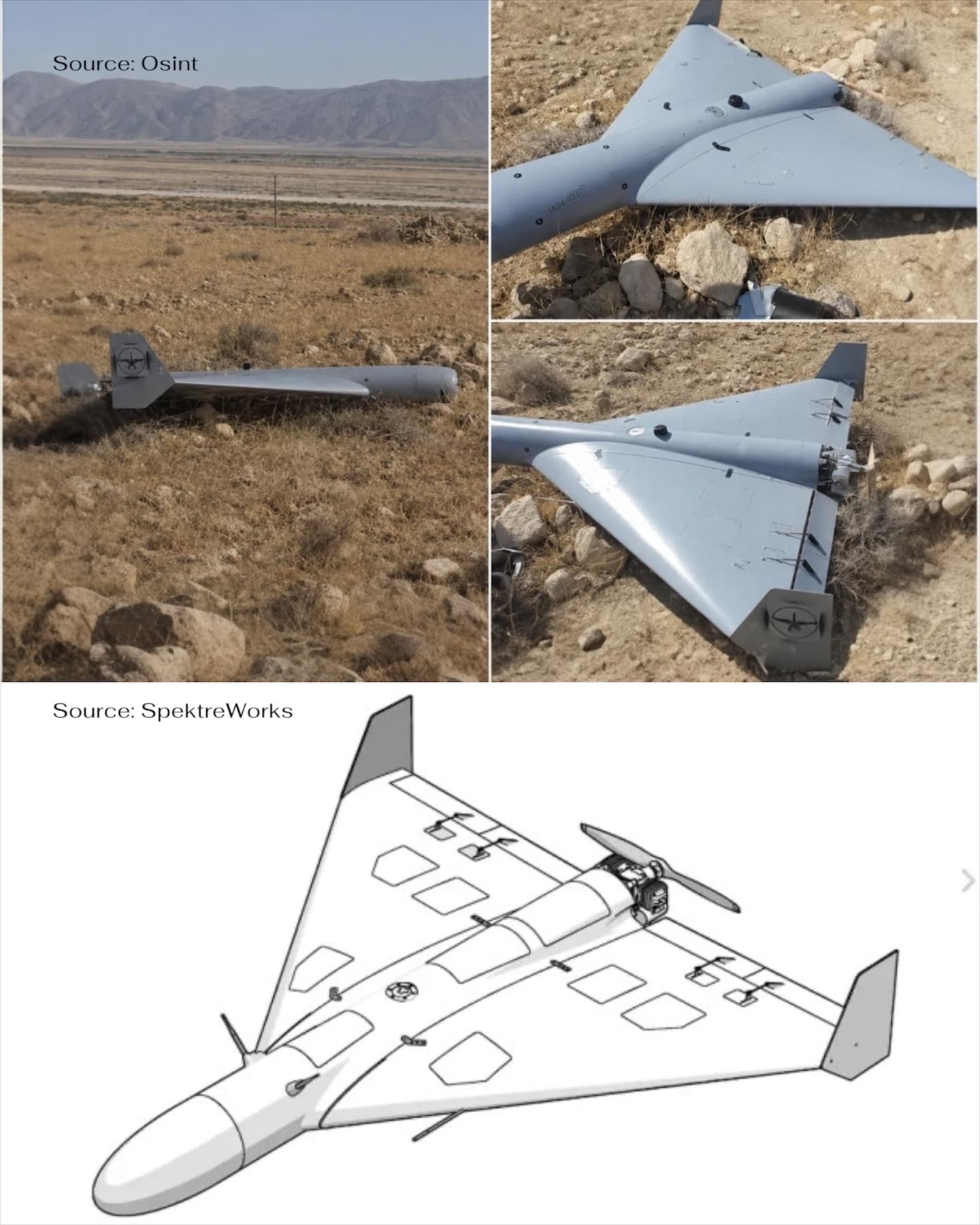 美製FLM-136 LUCAS攻擊無人機殘骸疑現伊朗班達阿巴斯港附近