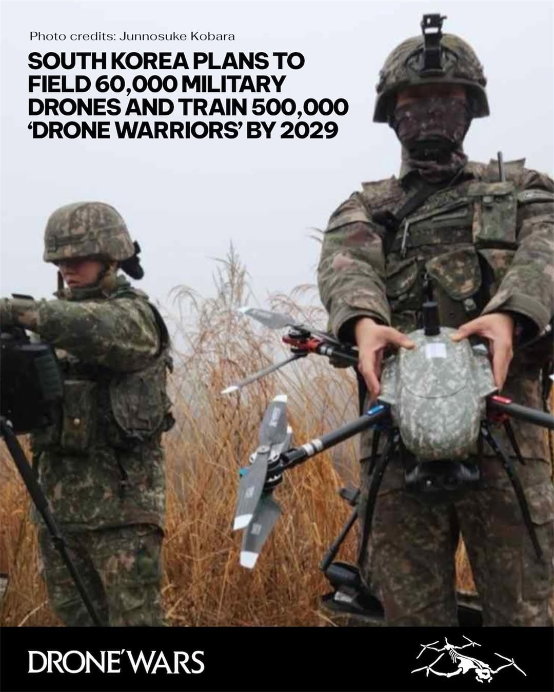 南韓國防部宣布大規模軍用無人機擴建計畫:2029年前部署約6萬架、培訓50萬名「無人機戰士」