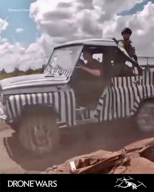 Russian Military Vehicles Adopt 'Zebra' Camouflage to Counter U.S.-Made Hornet Drone AI Guidance Systems 1