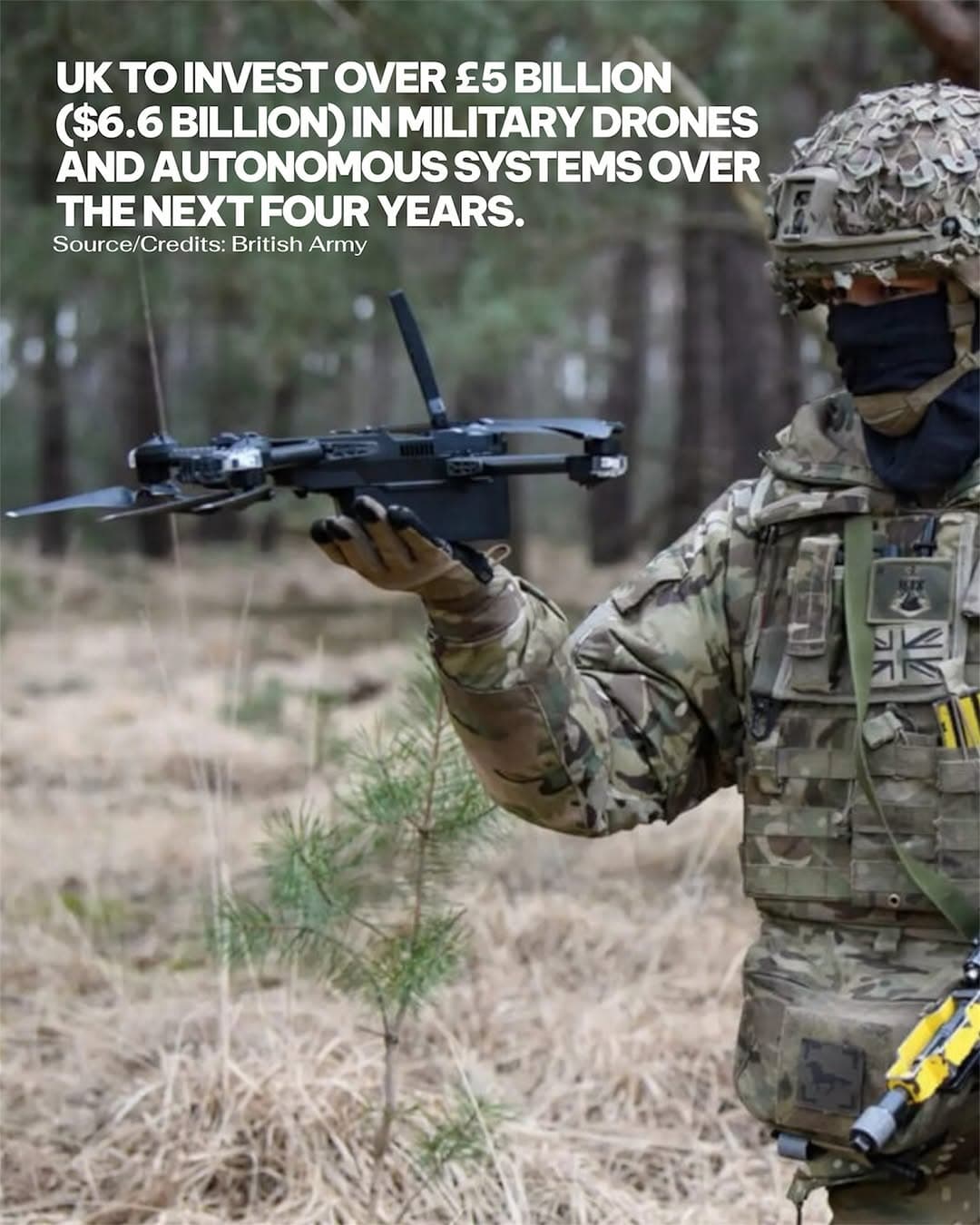 UK Announces Record £5 Billion Drone Investment to Boost Autonomous Combat Capabilities Across All Three Services